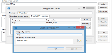 Edit category and add bucket properties 