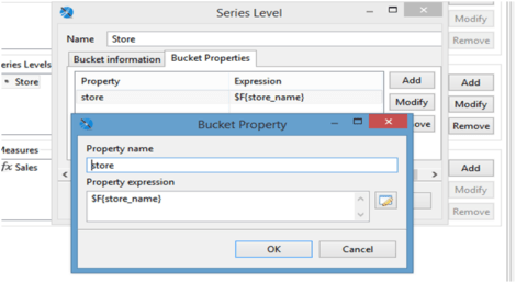 Edit series and add bucket properties 