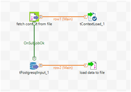 Connect to the main job