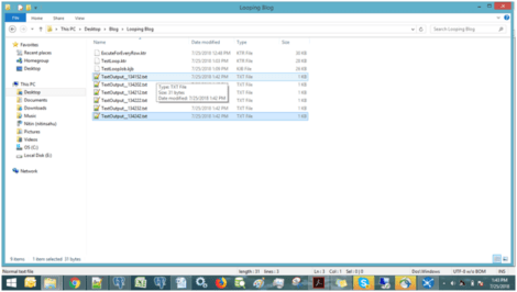 delay of 10secs for each row