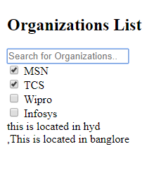 Live Search With Multi Select