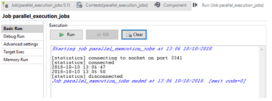 executing the job
