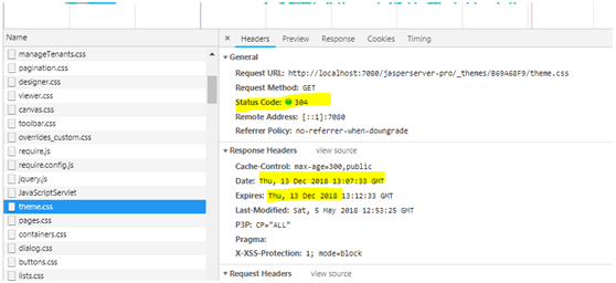 executing jasper login URL 