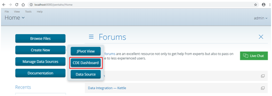 CDE Dashboard