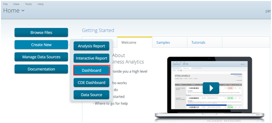 Pentaho Dashboard
