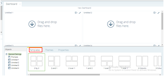 Pentaho Dashboard Template