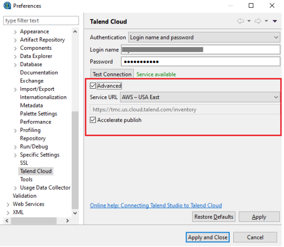 Talend Studio Cloud